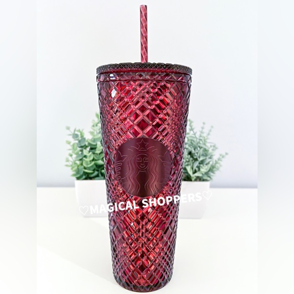 Starbucks Other - ❤️ NEW Starbucks | 2022 Holiday Merlot Red Iridescent Venti Tumbler Cup 24oz NWT